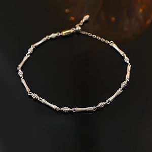 <span class=keywords><strong>Noeud</strong></span> en bambou de style ancien moyen bracelet plaqué or en argent 925 avec <span class=keywords><strong>dessin</strong></span> de fil en métal, nouveau style rétro chinois, simple et niche - Product Image 4