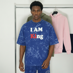 Camiseta de alta calidad con lavado ácido para hombre, camiseta personalizada con bordado, fabricantes y proveedores de camisetas con etiqueta blanca. - Product Image 1