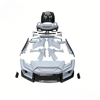 Kit de Carrocería Ancha LB de Fibra de Carbono para Nissan GT-R R35 2008-2024, Piezas Exteriores de Carrocería