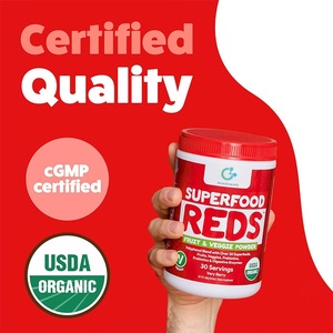 Poudre super alimentaire sans gluten Supplément de poudre de fruits et légumes biologiques Multivitamine en poudre de légumes verts pour adultes - Product Image 3