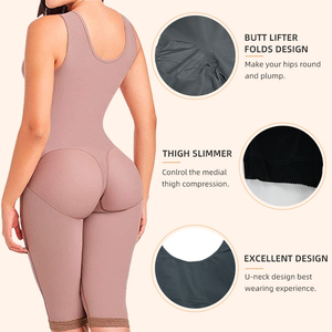Faja Moldeadora Colombiana de Alta Calidad para Mujer, Manga Larga, Transpirable, con Abertura en la Entrepierna, para Postoperatorio - Product Image 3
