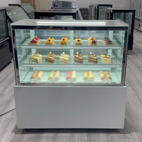Vitrine Réfrigérée Commerciale à Angle Droit pour Pâtisseries, Vente Directe Usine, Idéale pour Boulangeries et Supermarchés
