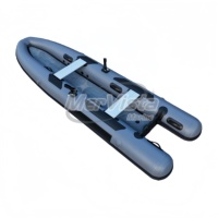 Kayak gonflable familial 400 cm certifié CE - Bateau en PVC gris à fond en V profond, vente chaude pour les voyages de loisirs