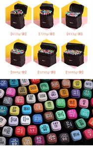 2024 ujung pena Marker papan cahaya akrilik permanen isi ulang seni isi ulang untuk anak-anak dewasa gambar sketsa animasi - Product Image 2