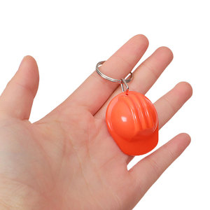 Custom Hard-<b>Hat</b> Keychain Plastic Helmet Hard <b>Hat</b> Keychain Event <b>Holiday</b> Creative Practical Safety Helmet Keychain Jewelry Gift - Product Image 4