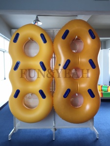 Offre Spéciale cercles gonflables de glissière simple <span class=keywords><strong>gonflable</strong></span> de tube d'eau de parc aquatique paresseux de rivière pour le tube <span class=keywords><strong>gonflable</strong></span> de PVC de <span class=keywords><strong>personnes</strong></span> du jaune <span class=keywords><strong>4</strong></span> - Product Image 2