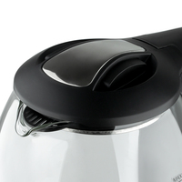 Bouilloire électrique automatique en verre 220V, chauffe-eau électrique en verre avec lumière LED