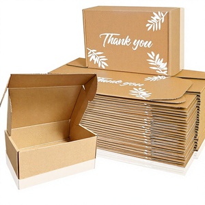 Eco Friendly Biodegradable <b>Corrugated</b> <b>Paper</b> Gift Box Recyclable Kraft Mailer Box Handle Custom Packaging for Cosmetic Jewelry - Product Image 3
