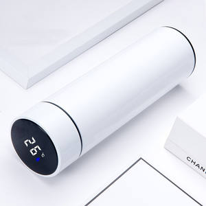 ขวดน้ำสแตนเลสเก็บความร้อนอัจฉริยะขนาด500มล. พร้อมจอแสดงอุณหภูมิแบบ LED - Product Image 1