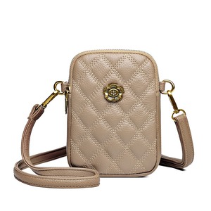 Women's Retro Mini Bag Fashionable Leather Crossbody Shoulder Strap with Zipper Closure <strong>Handy</strong> Cell Phone <strong>Holder</strong> - Product Image 4