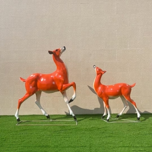 Zoo Use resina grande ciervo <span class=keywords><strong>de</strong></span> <span class=keywords><strong>cola</strong></span> <span class=keywords><strong>blanca</strong></span> escultura <span class=keywords><strong>de</strong></span> tamaño real estatua <span class=keywords><strong>de</strong></span> ciervo <span class=keywords><strong>de</strong></span> fibra <span class=keywords><strong>de</strong></span> vidrio realista - Product Image 4