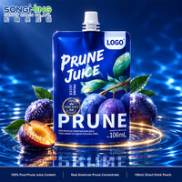 OEM & ODM Private Label Prebiotische Pruimenconcentraat, 100% Pure Vloeibare Salade Drink in Spuitzak, Groothandel