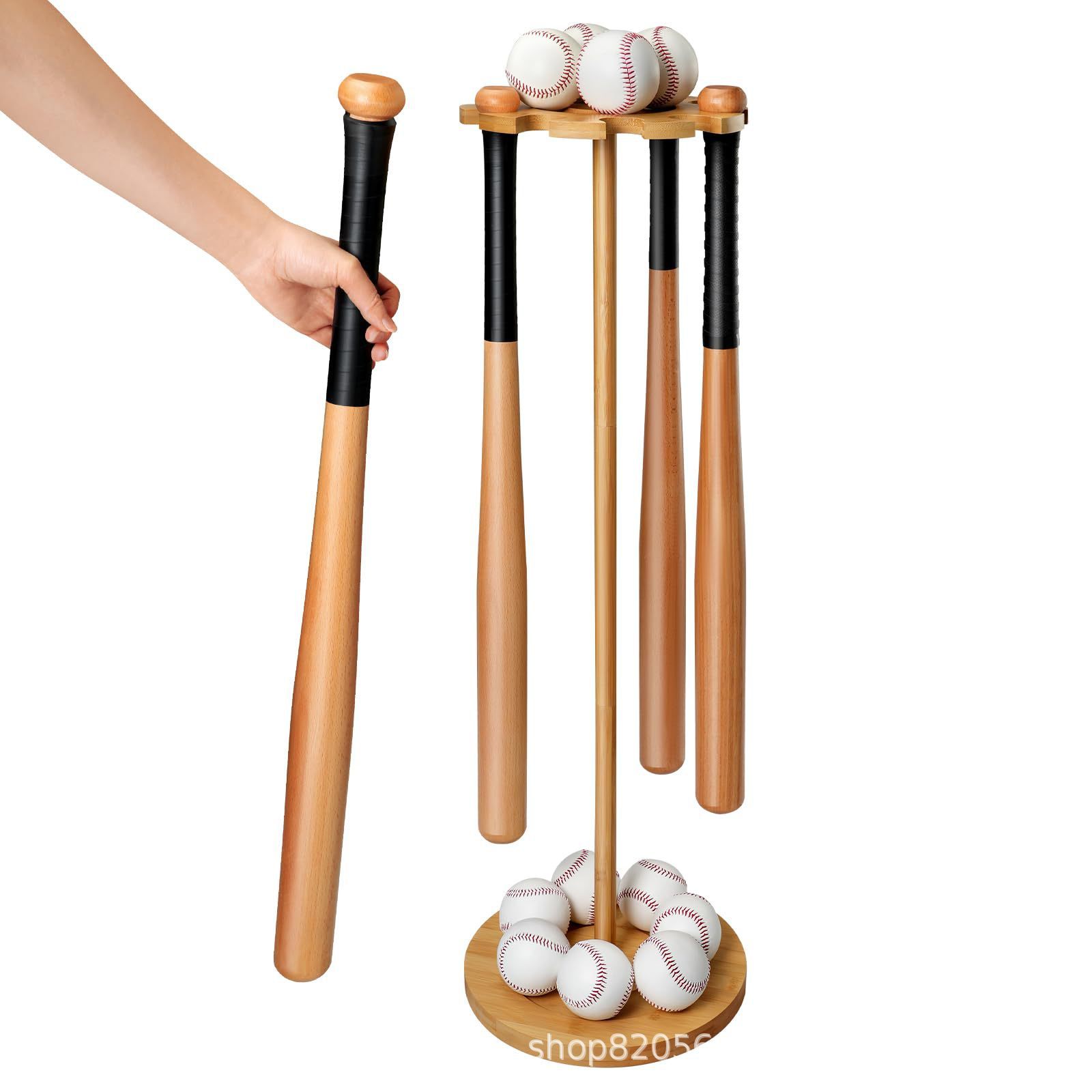Soporte De Pared Para Bates De Béisbol Y Sóftbol | Colgador Vertical Seguro Y Fácil De Instalar