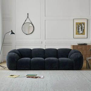 Sofá de Tela <span class=keywords><strong>BOOM</strong></span>, Estilo Retro, para Apartamentos Pequeños, Sala de Estar, Diseño Recto, Simple, Estilo Francés, Creativo, con Estructura de Madera - Product Image 2