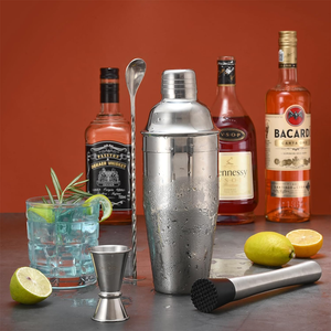 Ensemble de shaker à cocktails 2026, bar, mixologie, shaker à martini de 24 oz avec passoire, pilon, doseur, cuillère à mélanger, outils pour margarita - Product Image 4