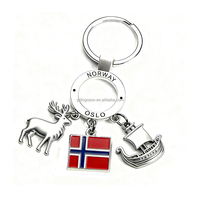 Llavero de Metal Ecológico con Logotipo Personalizado al por Mayor, Diseño de Dibujos Animados, Temática Ártica de Svalbard, Oso Polar, Luces del Norte, Regalos