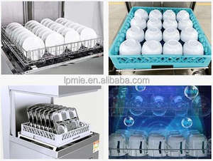 Lavavajillas comercial totalmente automático de Parte superior abierta de alta temperatura para cafetería escolar hotel restaurante integrado con cepillo de tazón - Product Image 3