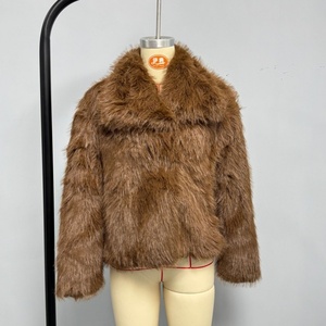 <span class=keywords><strong>Cappotto</strong></span> Corto Personalizzato in Finta <span class=keywords><strong>Pelliccia</strong></span>, Stile Vintage con Maniche Lunghe e <span class=keywords><strong>Tasche</strong></span> Laterali, Abbigliamento Femminile Chic - Product Image 6