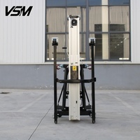 Lève-matériaux manuel hydraulique portable série VSM AML, transpalette d'entrepôt 3,49m-7,94m