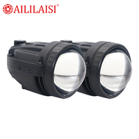 Kit de 2 feux antibrouillard Bi LED 2.0 pouces pour voiture, double faisceau, tricolore, contrôle par application, luminosité 500 % supérieure, étanche pour camion, SUV, voiture