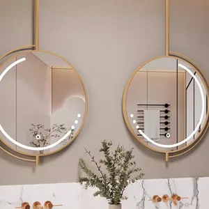 Rectangular Luminous Beauty Salon Makeup Bedroom Ceiling Hotel Room Homestay Hanging Mirror OEM