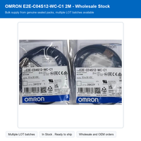   Capteur de Proximité Inductif E2E-C04S12-WC-C1 2M, NPN Encastré, 1.2mm 4mm, IP67, Câble 2m pour Automatisation Industrielle, Vente en Gros
