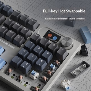 Clavier mécanique personnalisable à trois modes, Bluetooth sans fil, filaire, avec écran rétroéclairé, flexible - Product Image 2