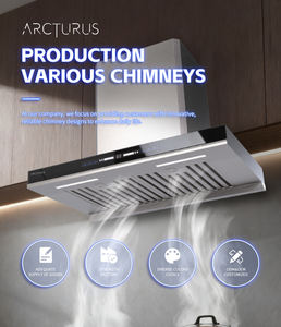 <span class=keywords><strong>CHEMINÉE</strong></span> DE CUISINE ÎLE EN ACIER INOXYDABLE 90 AVEC UN DESIGN ÉLÉGANT - Product Image 2