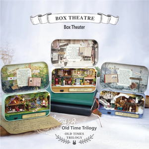Modè<span class=keywords><strong>le</strong></span> de maison de théâtre en bois à construire soi-même, cadeau <span class=keywords><strong>d</strong></span>'anniversaire créatif, <span class=keywords><strong>d</strong></span>écoration, kit <span class=keywords><strong>d</strong></span>'artisanat pour couple/amis, jouet anti-stress pour adultes et adolescents - Product Image 2