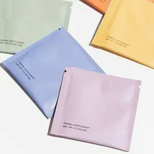 Di alta qualità personalizzare tre sacchetti di imballaggio di lamina laterale per il viso crema sacchetti per la cura della pelle lozione sacchetti