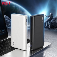 WST Bancos de Potencia Chargement Portable Power Bank Notebook 100W Super Fast Charing 30000mah Power Bank avec affichage LED
