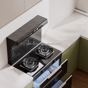 Cucina Integrata a Risparmio Energetico con Accensione Elettronica a Impulsi, Cappa Integrata, Fornello Elettrico e Forno Elettrico Incorporato - Product Image 3