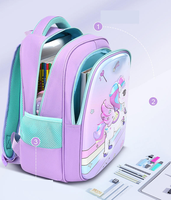 Sacs d'école pour enfants de 14 pouces, sac à dos à coque rigide pour enfants du primaire, sac à dos à bandoulière papillon pour étudiants du primaire, sacs à bandoulière pour filles et garçons