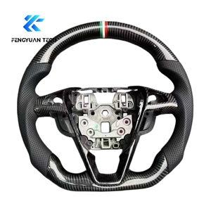 พวงมาลัยคาร์บอนไฟเบอร์ฟอร์จพื้นแบนออกแบบได้ตามต้องการสำหรับ <span class=keywords><strong>Ford</strong></span> Fiesta EcoSport <span class=keywords><strong>Mk7</strong></span> <span class=keywords><strong>Mk7</strong></span>.5 ST 180 Mk6 Mk8 Mk5 2013 2014 2006 - Product Image 6