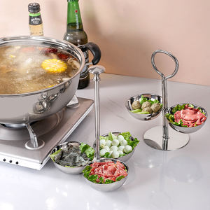 Tazón plateado de acero inoxidable para bodas, fiestas KTV y catering, servilletero ecológico para cocina, servicio de aperitivos y pasteles de frutas - Product Image 2