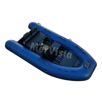 Bateau pneumatique CE 12 pieds (3,6 m) en Hypalon avec coque en V profond en aluminium, type Gommoni Tender Dinghy