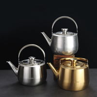 Bouilloire à eau moderne personnalisable en acier inoxydable 304, grande capacité, dorée, pour la maison, l'hôtel, le restaurant, le bureau