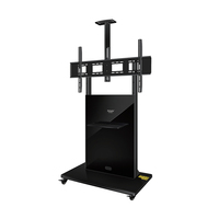 Abletop et Desktop Tv Stands Mount Support latéral de moniteur de téléphone réglable pour ordinateur portable et chariot de moniteur