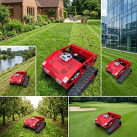 Promotion CE EPA DIY Robot Tondeuse à chenilles télécommandé sans fil à essence tout-terrain pour jardin et agriculture