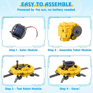 Kit de Robot Solar Recargable 6 en 1 EPT, Juguete de Robot Espacial para Niños, Ensamblaje DIY - Product Image 4