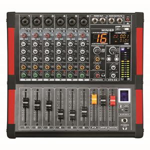 Mezclador profesional de 4/6/8 canales 16/99dsp + <span class=keywords><strong>MP3</strong></span> ++ estéreo + grabación USB para controlador <span class=keywords><strong>Dj</strong></span> amplificador consola de mezcla - Product Image 1