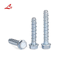 Jeu de vis autotaraudeuses métriques M6-M12 Boulon d'ancrage autotaraudeur hexagonal Ciment de béton Vis autotaraudeuse Clou d'expansion