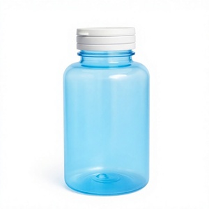 Frascos de Plástico con Tapas de Rosca PET para Uso Cosmético, Forma Cilíndrica en Varios Colores y Tamaños - Product Image 1