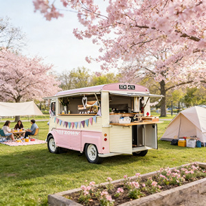 Remorque de cuisine intégrée, chariot alimentaire mobile monobloc pour la vente commerciale - Product Image 1