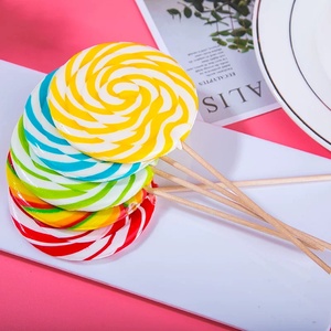 Caramelos Duros al por Mayor con Sabores de Frutas, Dulces Halal, Piruletas Coloridas con Diseño de Arcoíris - Product Image 3
