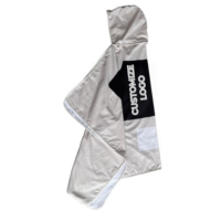 Vente en gros de serviettes à langer pour la plage Poncho de surf à capuche réglable à boutons pour le surf, la natation, le bain, grand ajustement pour hommes et femmes, 180cm