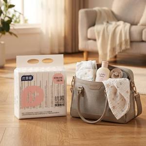 Lot <span class=keywords><strong>de</strong></span> 8 paquets <span class=keywords><strong>de</strong></span> 40 lingettes, 3 plis, 99,9% antibactériennes, hydratantes, infusées <span class=keywords><strong>de</strong></span> lotion, extra douces, sûres pour bébé, pour le visage - Product Image 5