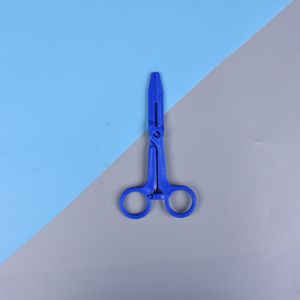Pinzas Hemostáticas Desechables de Plástico Azules, Estériles, de Grado Médico, para Uso con Bolas de Algodón y Agujas - Product Image 1