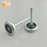 Roller Pintu Garasi Baja 2 Inci 11 Bantalan Bola Berlapis Seng Batang Baja Karbon 4 Inci 7 Inci untuk Pintu Seksional Grosir