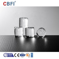 Machine de production de glace tubulaire grande capacité 20-30 tonnes, 24h/24, en acier inoxydable, avec PLC, pour usine de transformation alimentaire, pêche, refroidissement du béton
